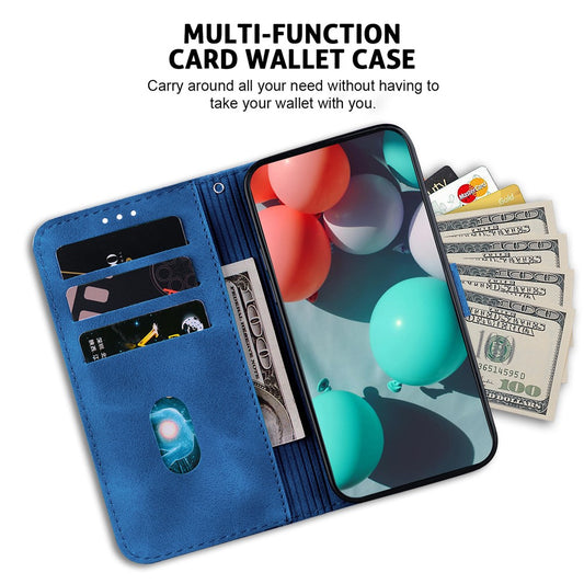 Galaxy A53 5G Leder-Wallet-Hülle – Mit Prägung & Ständer