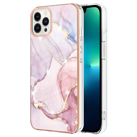 iPhone 15 Pro Schutzhülle – Mit Marmormuster 2,0 mm Galvanik-Rückseite
