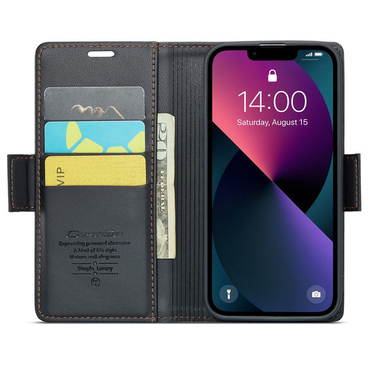 iPhone 15 Glänzende Wallet-Hülle – RFID-Schutz & Ständer
