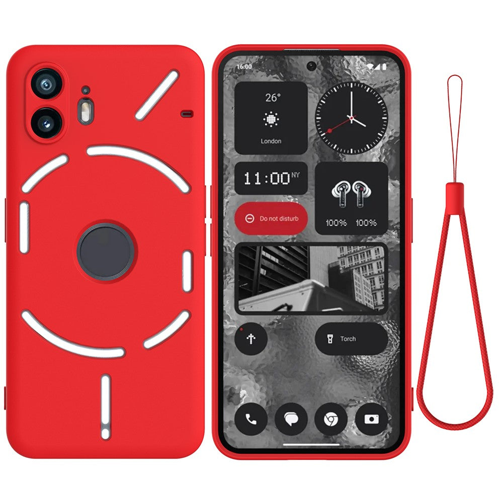 Cell Phone Case for Nothing Phone (2) , Liquid Silicone+Soft Lining Anti-Scratch Cover
