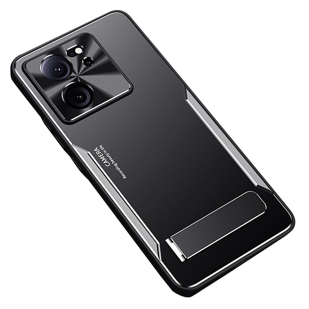 For Xiaomi Redmi K60 Ultra / 13T / 13T Pro Kickstand Phone Case Aluminum Alloy + TPU Protective Cover