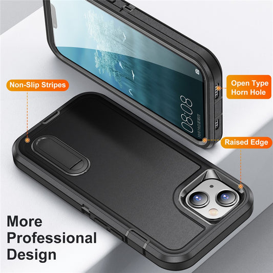 iPhone 15 Plus Silikon-Hülle – Stoßfest & EVA 3-in-1-Design