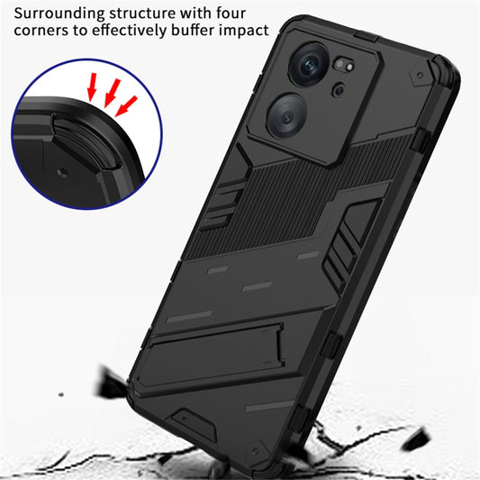 Xiaomi 13T / Xiaomi 13T Pro / Xiaomi Redmi K60 Ultra Handyhülle – stoßfest, mit Standfunktion, aus TPU / PC