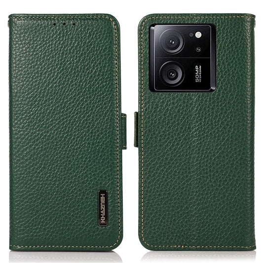 Xiaomi 13T / Xiaomi 13T Pro / Xiaomi Redmi K60 Ultra Handyhülle – KHAZNEH 13T / Redmi K60 Ultra Echtes Rindsleder mit RFID-Blockierung