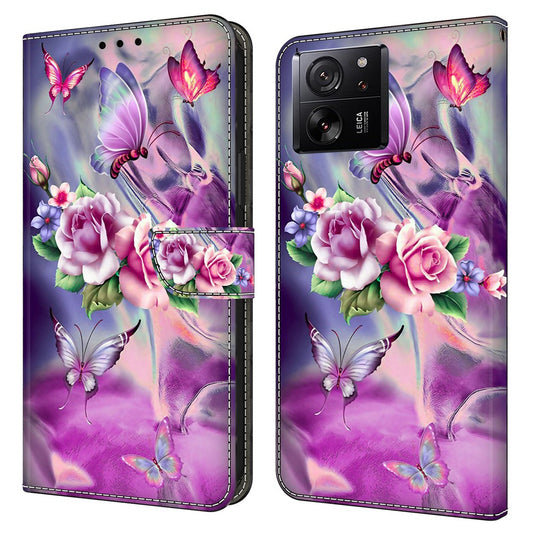 Xiaomi 13T / Xiaomi 13T Pro / Xiaomi Redmi K60 Ultra Handyhülle – 13T / 13T Pro Folio PU-Leder 3D-Musterdruck