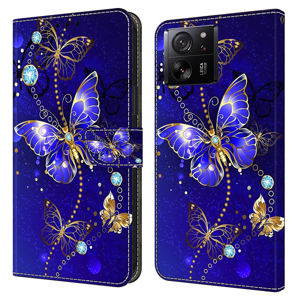 For Xiaomi Redmi K60 Ultra / 13T / 13T Pro Case Folio PU Leather 3D Pattern Printing Phone Cover