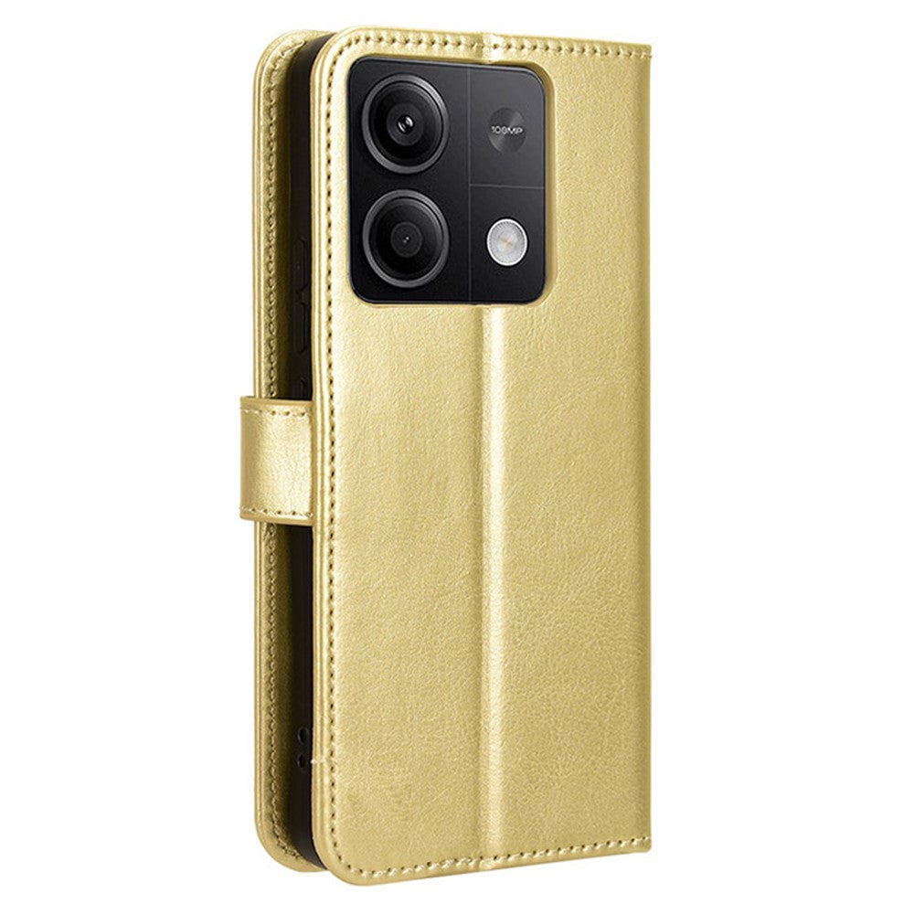 For Xiaomi Redmi Note 13 5G Case Crazy Horse Texture Phone Wallet Cover