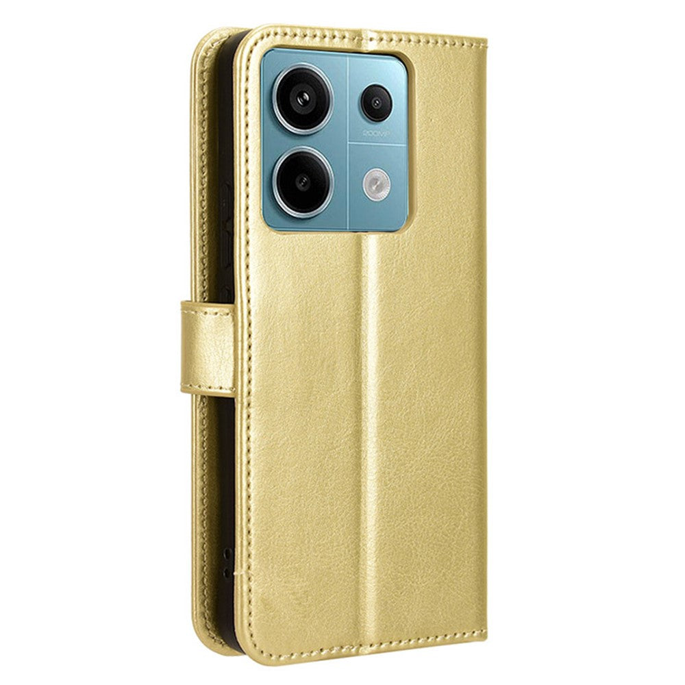For Xiaomi Redmi Note 13 Pro 5G / Poco X6 5G Case PU Leather Phone Stand Cover