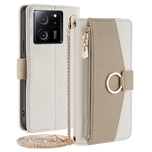 Xiaomi 13T / Xiaomi 13T Pro / Xiaomi Redmi K60 Ultra Handyhülle – 13T / 13T Pro PU-Leder Flip Makeup Mirror
