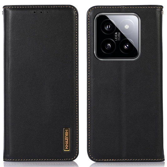 Xiaomi 14 Pro Handyhülle – KHAZNEH aus echtem Rindsleder mit Nappastruktur, RFID-blockierende