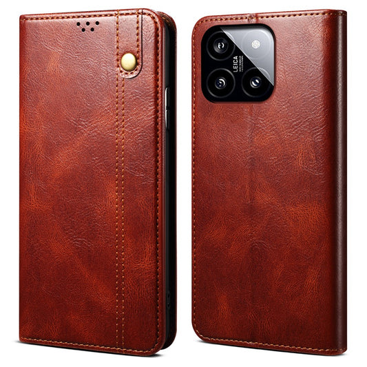Xiaomi 14 Handyhülle – Fall Anti-Scratch Telefon Abdeckung Standfunktion Brieftasche PU Leder Telefon Shell