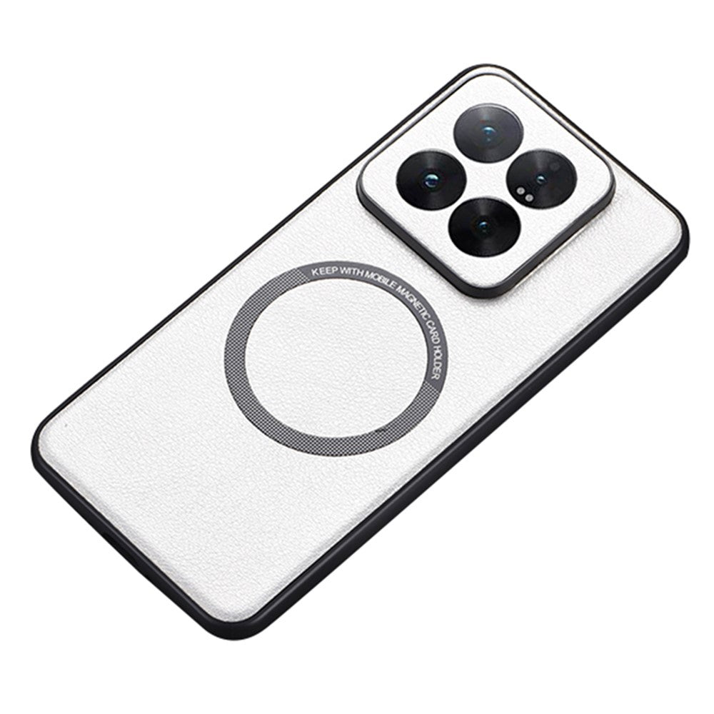 For Xiaomi 14 Pro Case PU Leather+TPU Magnetic Phone Cover Magnetic Case