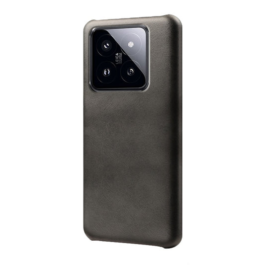Xiaomi 14 Handyhülle – aus PU-Leder mit Kalbsstruktur + stoßfester PC