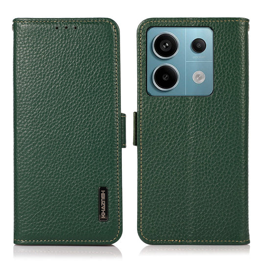Xiaomi Redmi Note 13 5G / Xiaomi Redmi Note 13 5G (China) Handyhülle – KHAZNEH 13 5G (China) mit RFID-Schutz aus echtem Rindsleder