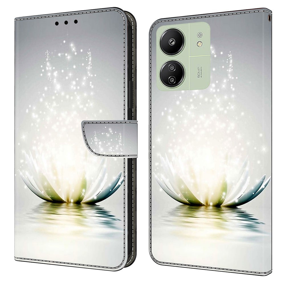 For Xiaomi Redmi 13C 4G / 13C 5G / Poco C65 4G / Poco M6 5G / 13R 5G Case PU Leather Stand Wallet Cover