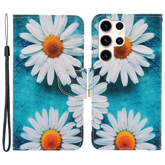 Galaxy S24 Ultra Wallet-Hülle – Musterdruck, mit Ständer & Riemen