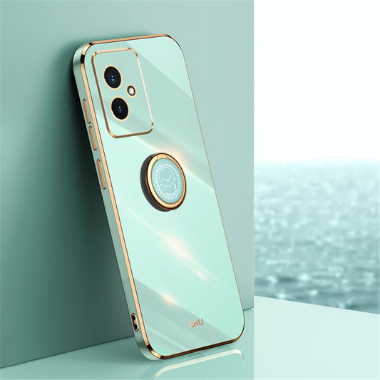 Honor 100 5G Handyhülle – Galvanisierte TPU-Rückseite, kratzfest, mit Ringständer