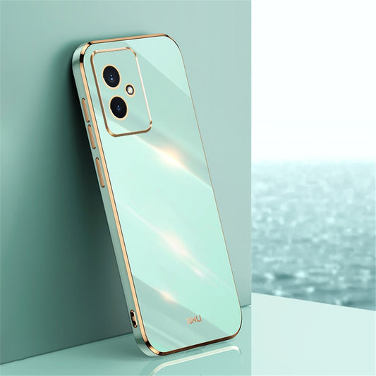 Honor 100 5G Handyhülle – XINLI mit galvanischem Goldrand und vollem Kamera-TPU-Schutz