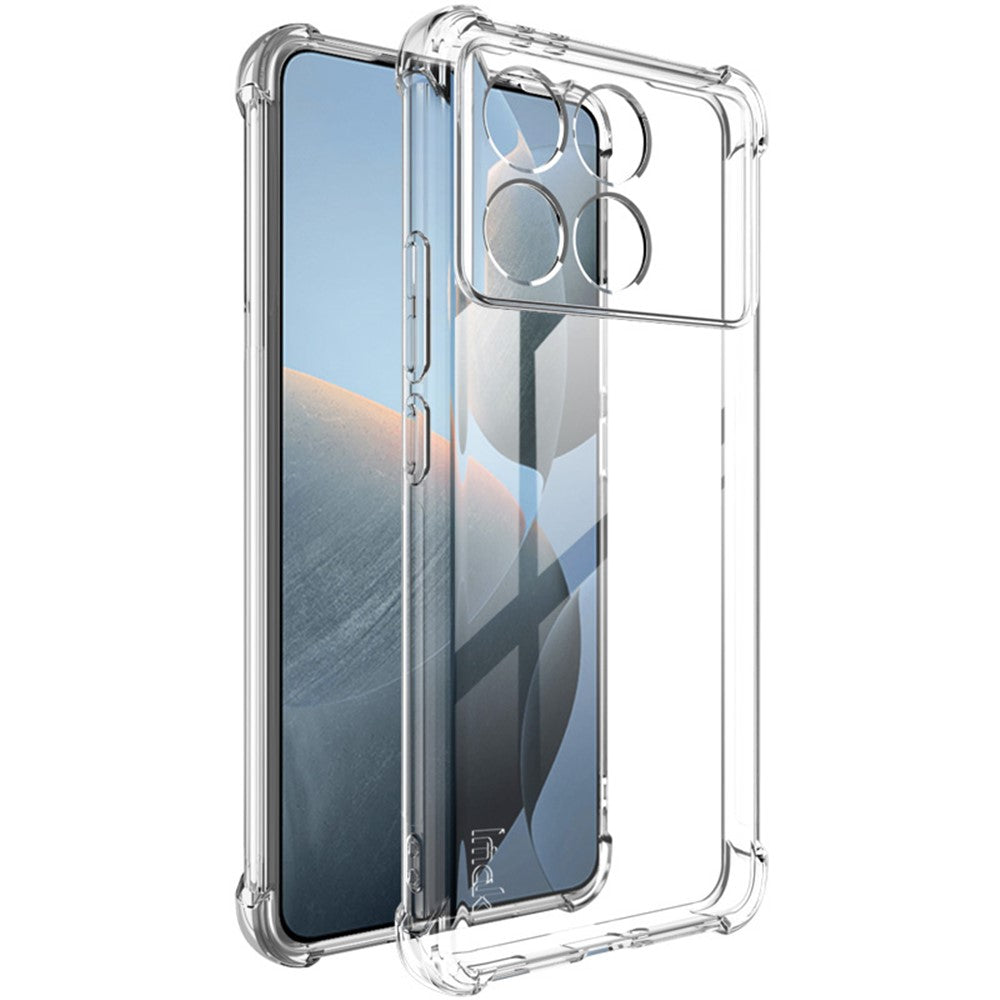 IMAK For Xiaomi Poco F6 Pro 5G / Redmi K70 5G / K70 Pro 5G Clear Phone Case Drop-Proof TPU Cover Protector