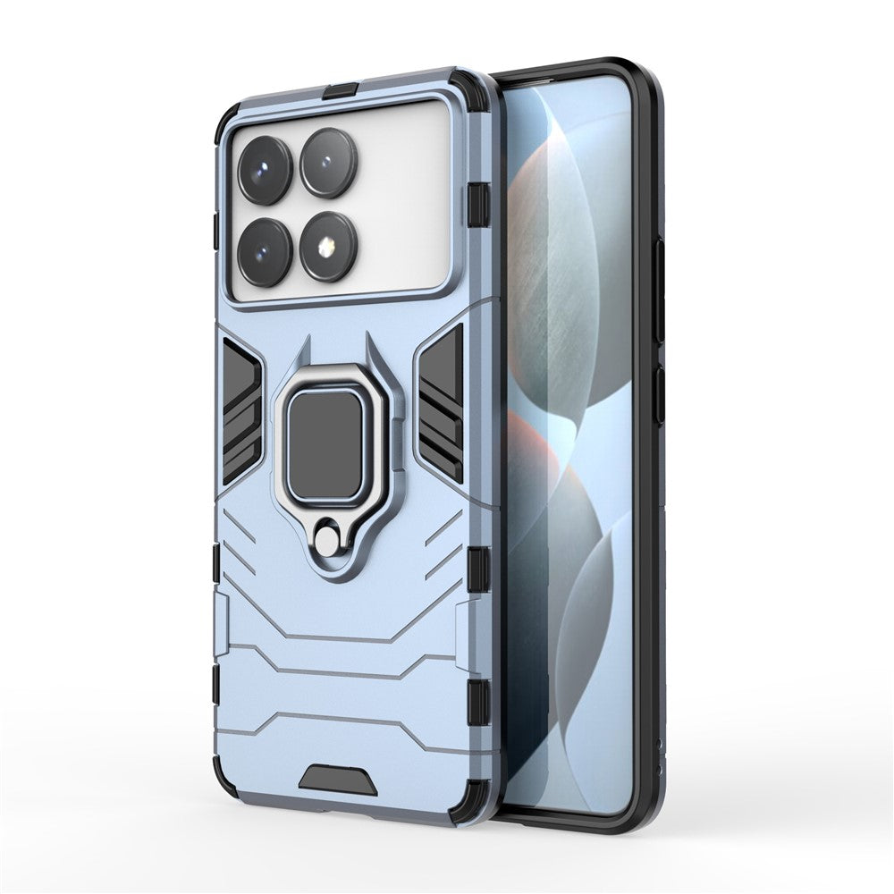 For Xiaomi Poco F6 Pro 5G / Redmi K70 5G / K70 Pro 5G Case with Ring Holder Kickstand Shockproof Phone Cover
