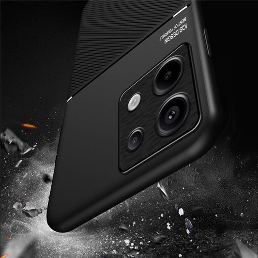 For Xiaomi Redmi Note 13 Pro 5G / Poco X6 5G Back Case Phone Cover with Magnetic Holder Metal Sheet