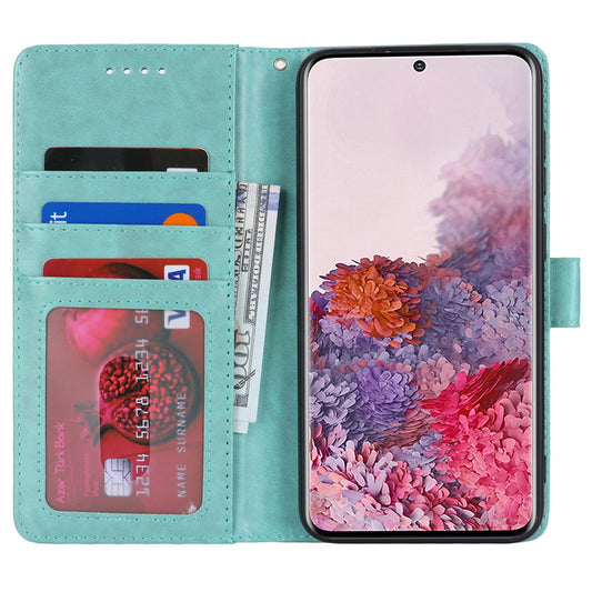 Galaxy S20 4G/5G Wallet-Hülle – Mit Musterdruck, Kartenfächer & Riemen
