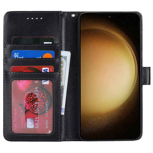 Galaxy S23 Plus Wallet-Hülle – Mit Musterdruck, Kartenfächer & Riemen