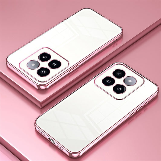 Xiaomi 14 Pro Handyhülle – Gehäuse aus galvanisiertem weichem TPU, schützende Rückschale mit präzisem Linsenausschnitt