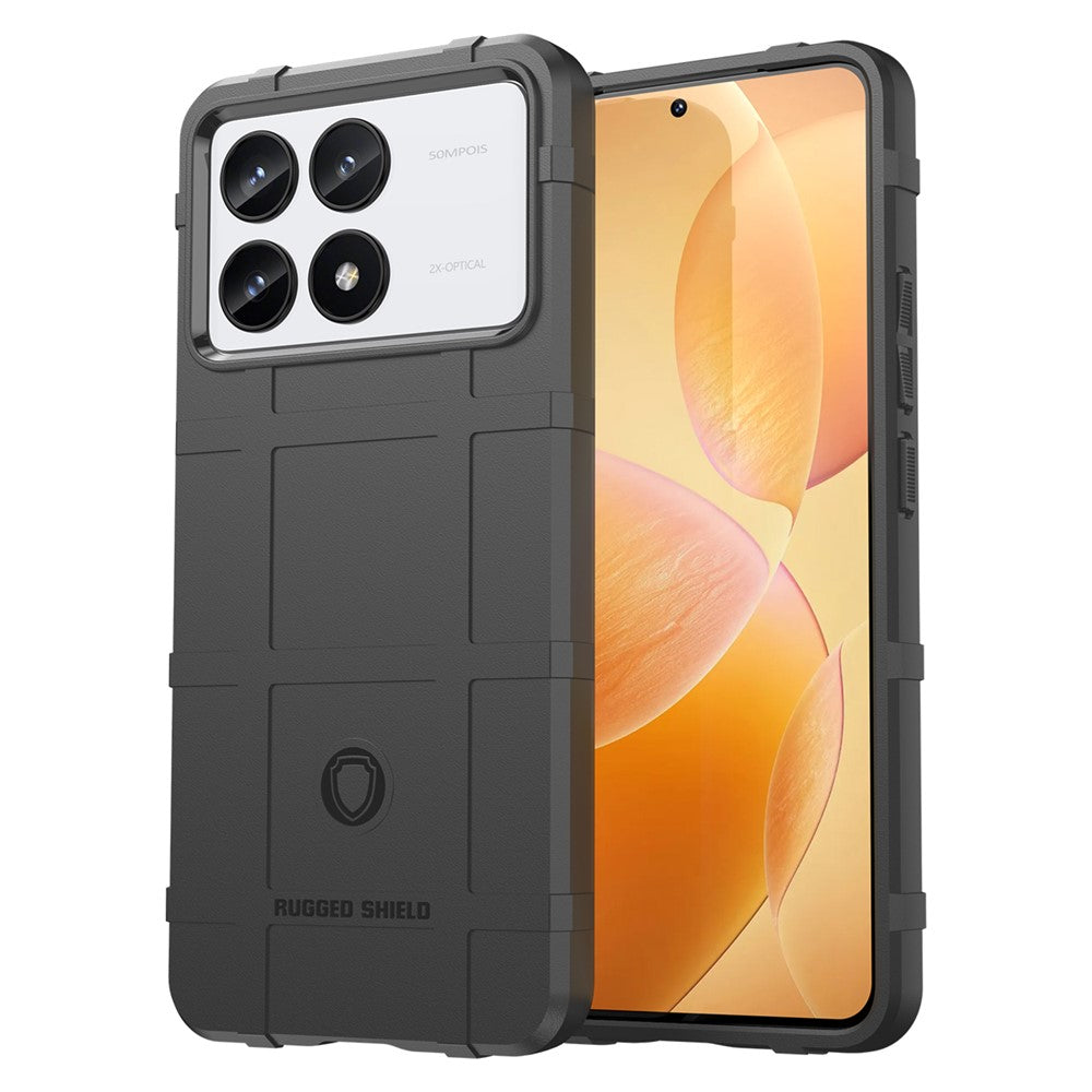 For Xiaomi Poco F6 Pro 5G / Redmi K70 5G / K70 Pro 5G Case Square Grid Texture TPU Phone Cover