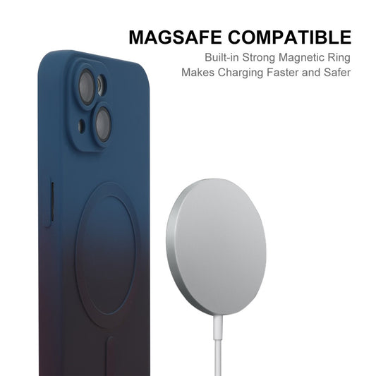 iPhone 15 Silikon-Hülle – Mit Farbverlauf & Magnetisch
