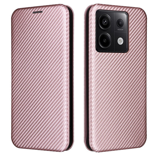 Xiaomi Redmi Note 13 5G / Xiaomi Redmi Note 13 5G (China) Handyhülle – Note 13 5G (China) aus Kohlefaser-Textur, Handy-Lederhülle