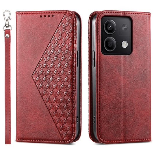 Xiaomi Redmi Note 13 5G / Xiaomi Redmi Note 13 5G (China) Handyhülle – Note 13 5G (China) mit Handschlaufe, Brieftaschen-Lederbezug