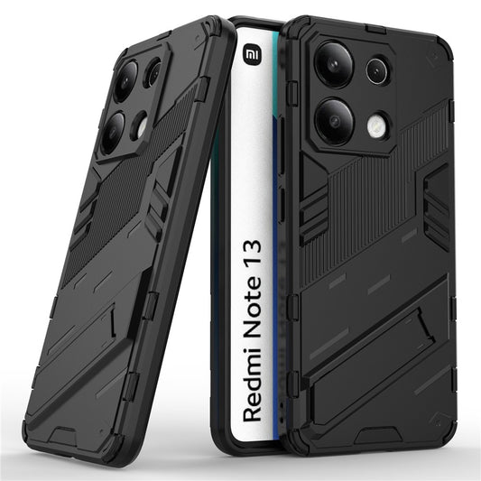 Xiaomi Redmi Note 13 4G Handyhülle – mit Ständer, PC + TPU, sturzsichere Rückseite