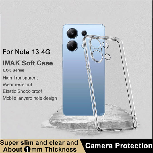Xiaomi Redmi Note 13 4G Handyhülle – IMAK UX-5 Series aus weichem, schlankem TPU