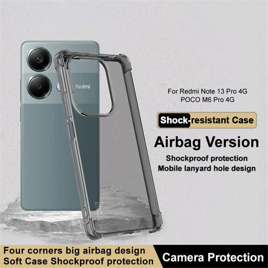 Xiaomi Redmi Note 13 Pro 4G / Xiaomi Poco M6 Pro 4G Handyhülle – IMAK Poco M6 Pro 4G Fallschutz-TPU