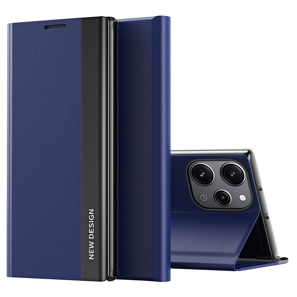 For Xiaomi Redmi 12 4G / Redmi 12 5G (Global) / Redmi 12R 4G / Redmi Note 12R 5G / Poco M6 Pro 5G Leather Case Stand Cover