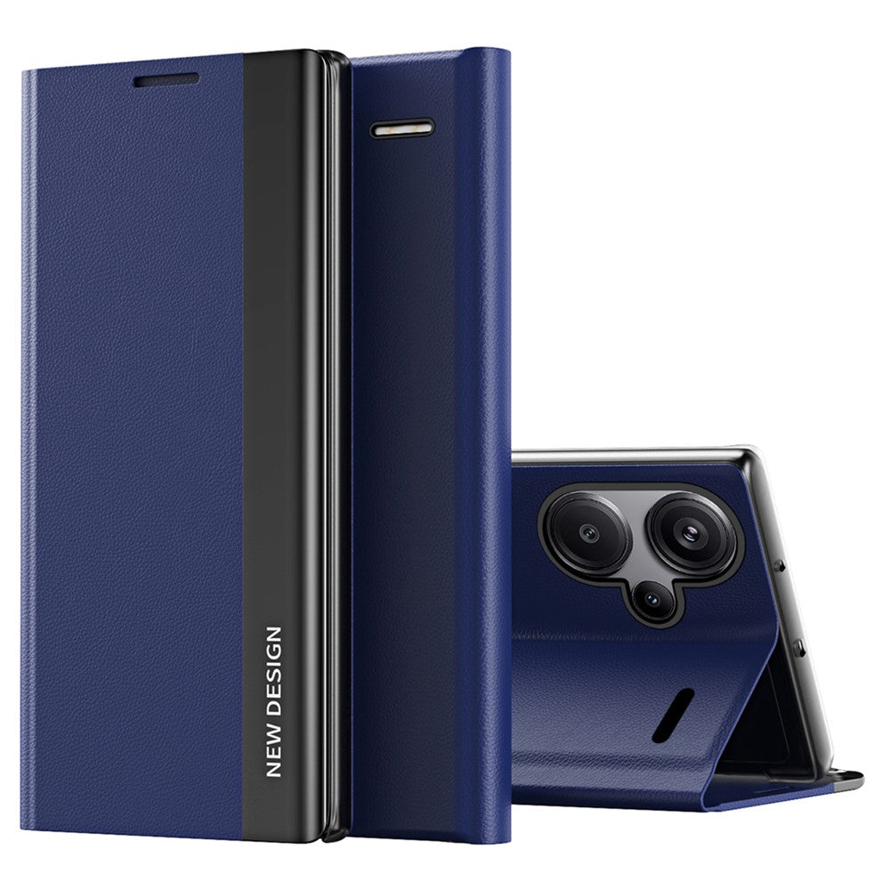 For Xiaomi Redmi Note 13 Pro+ 5G Cell Phone Case Anti-fall PC Shell PU Leather Cover