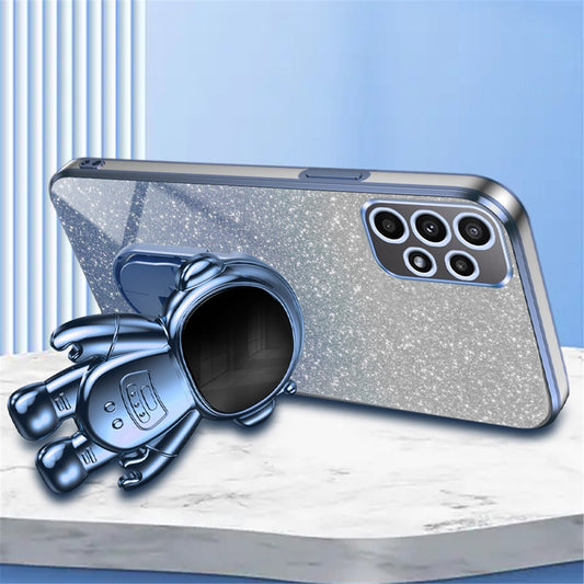 Galaxy A32 5G / M32 5G Hülle – Kratzfest – Mit Astronaut-Ständer