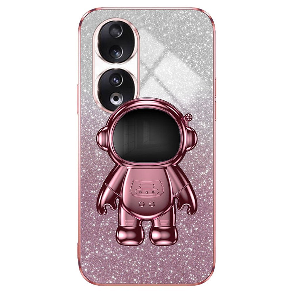 For Honor 90 Phone Shell PC+TPU Anti-scratch Phone Case with Astronaut Kickstand