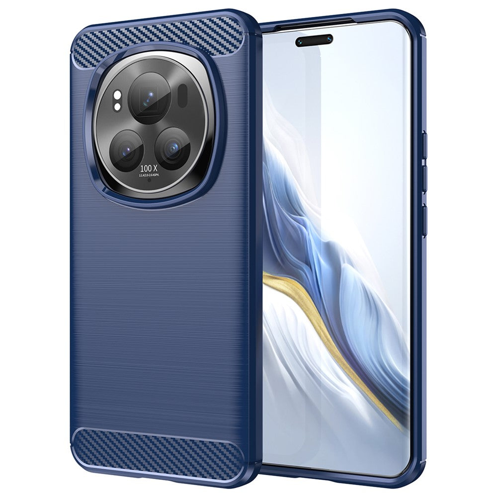 Honor Magic6 Pro 5G Handyhülle – Aus TPU, mit gebürsteter Kohlefaserstruktur