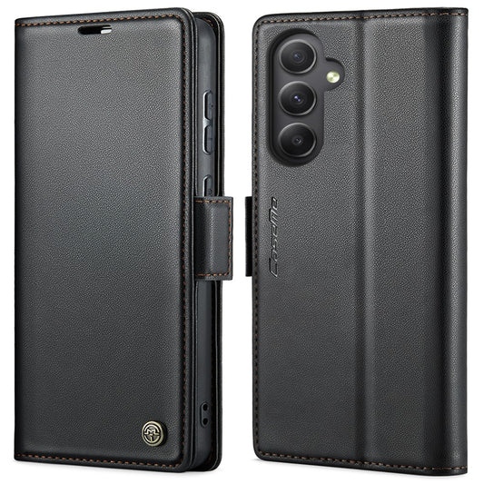 Galaxy A55 5G Glänzende Wallet-Hülle – RFID-Schutz & Ständer
