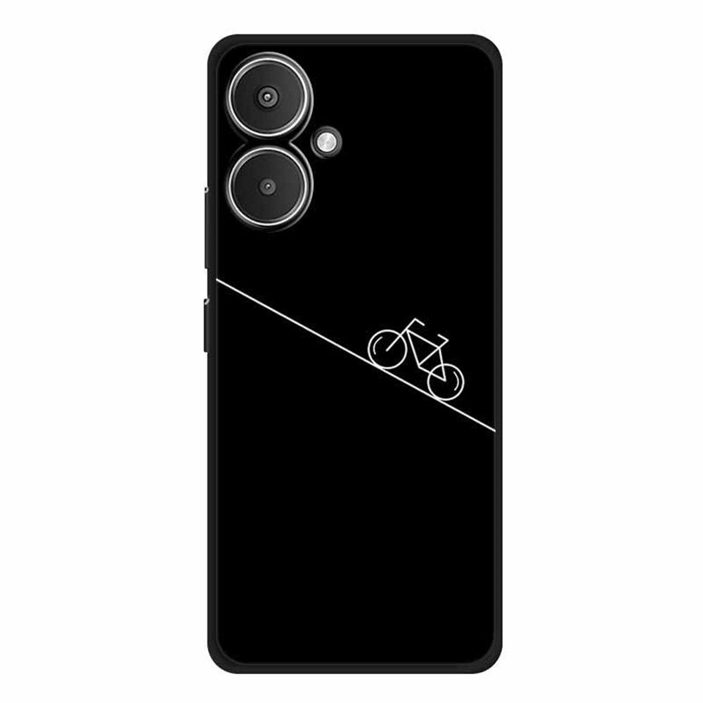 For Xiaomi Redmi 13C 5G / 13R 5G / Poco M6 5G Case TPU Linear Pattern Printing Back Phone Cover