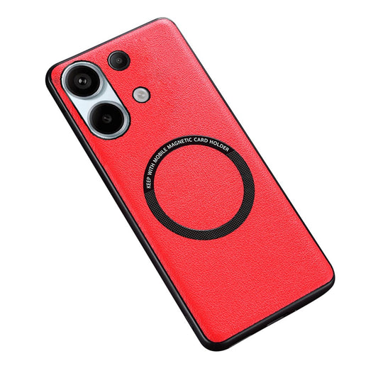 Xiaomi Redmi Note 13 4G Handyhülle – Magnetische , PU-Leder beschichtete TPU