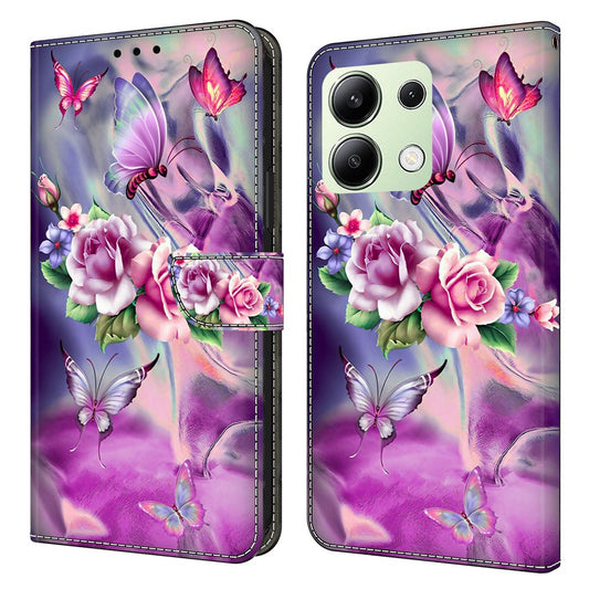 Xiaomi Redmi Note 13 4G Handyhülle – Brieftasche Anti-Fall 3D-Musterdruck Leder Flip
