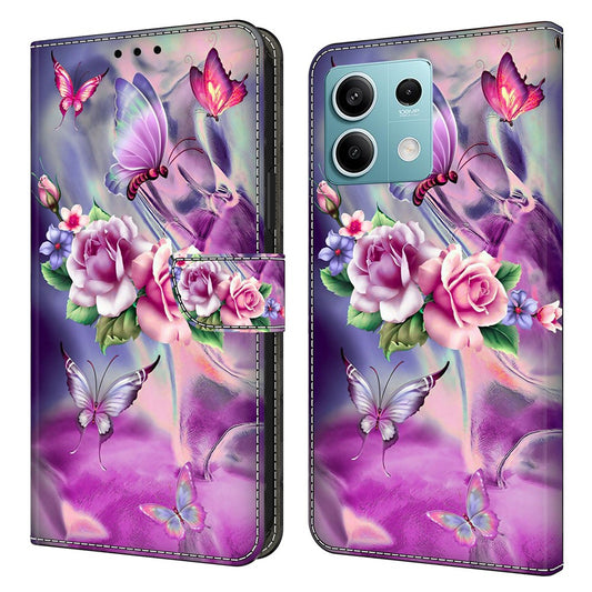 Xiaomi Redmi Note 13 5G Handyhülle – Fallschutz- mit 3D-Musterdruck, Brieftaschen