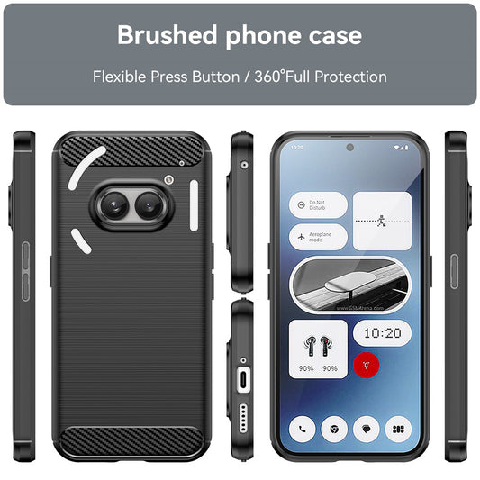 For Nothing Phone (2a) Plus / Phone (2a) Case Carbon Fiber Texture Phone TPU Cover