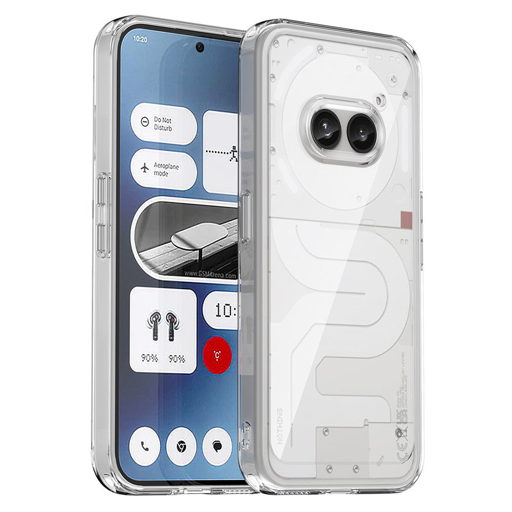 Nothing Phone (2a) Plus / Phone (2a) Transparente Handyhülle – Stoßfeste Rückseite, aus TPU & Acryl