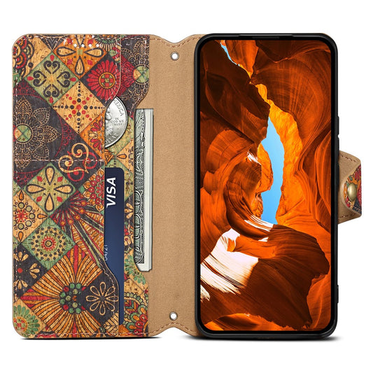Pixel 7 Pro 5G Lederhülle – Mit Blumenmuster, Brieftasche & Ständer