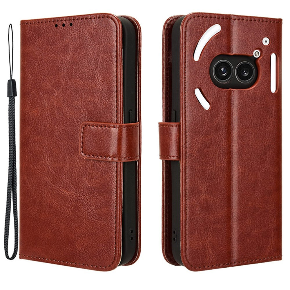 Nothing Phone (2a) Plus / Phone (2a) Wallet-Handyhülle – Aus strukturiertem Leder