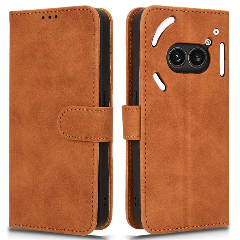 For Nothing Phone (2a) Plus / Phone (2a) Wallet Case Skin-Touch Folding Stand Leather Phone Cover